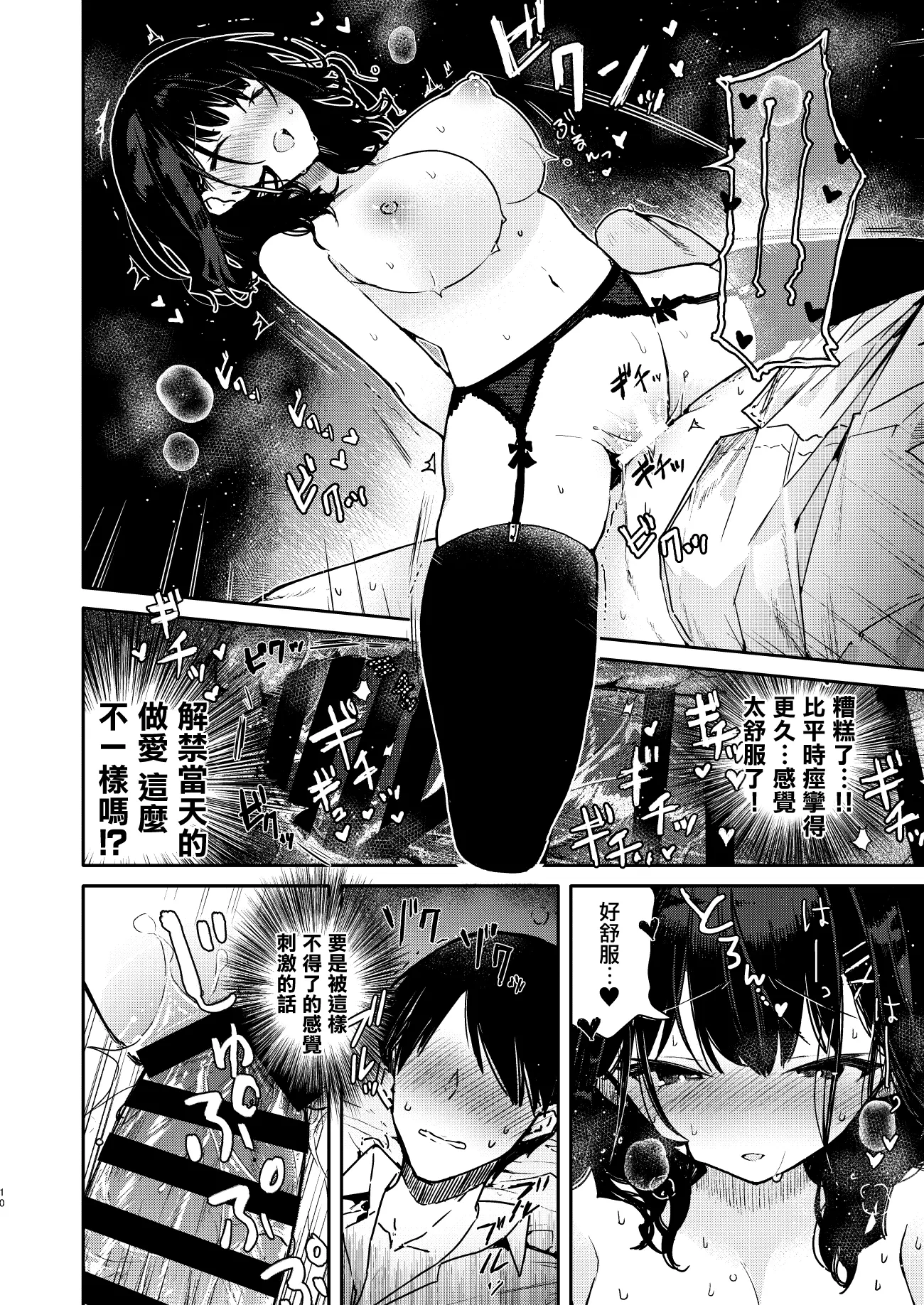 [同人] [Mutou Koucha] Seiyoku Tsuyome na Kanojo to Kinyoku Kaikin Renzoku Shasei Ecchi (Original) [中文] [P10]